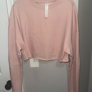 ALO Yoga Pink Extreme Crop Pullover